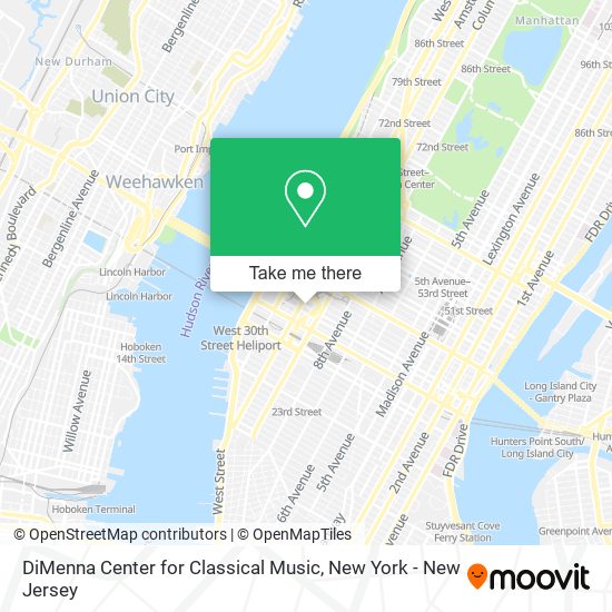 Mapa de DiMenna Center for Classical Music