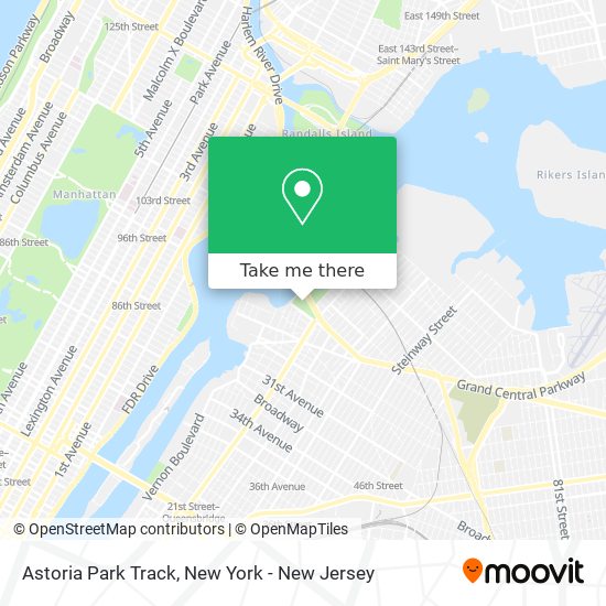 Mapa de Astoria Park Track