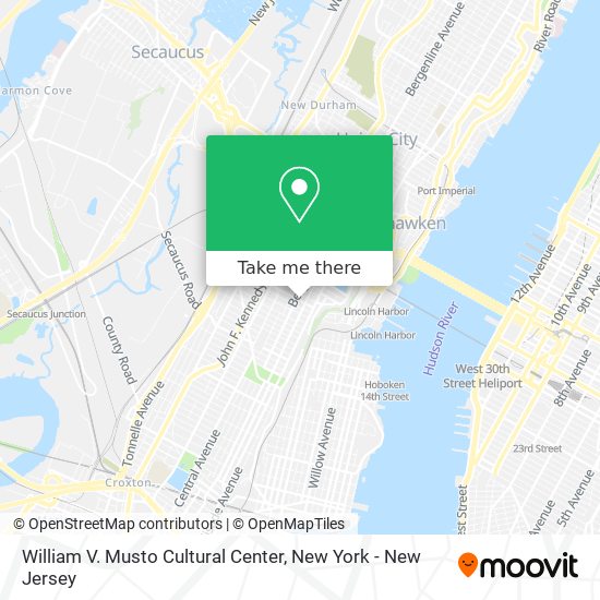 William V. Musto Cultural Center map