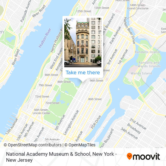 National Academy Museum & School map