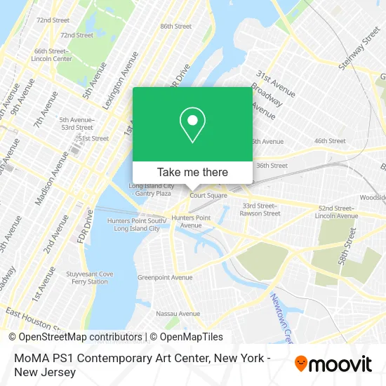 MoMA PS1 Contemporary Art Center map