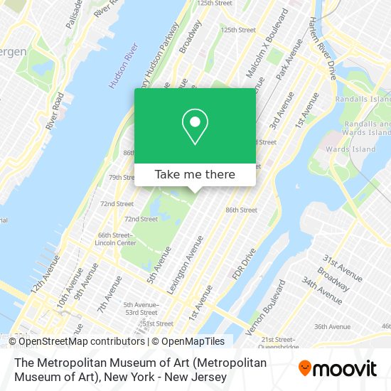 Mapa de The Metropolitan Museum of Art