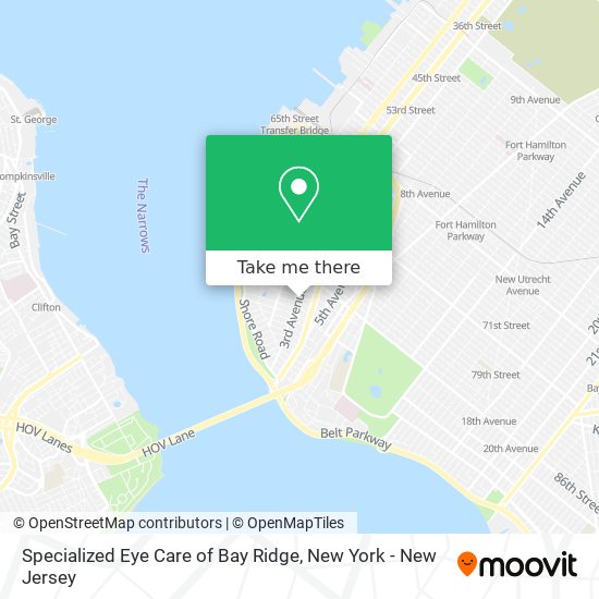 Specialized Eye Care of Bay Ridge map