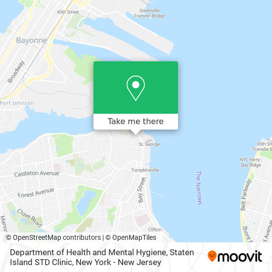 Department of Health and Mental Hygiene, Staten Island STD Clinic map