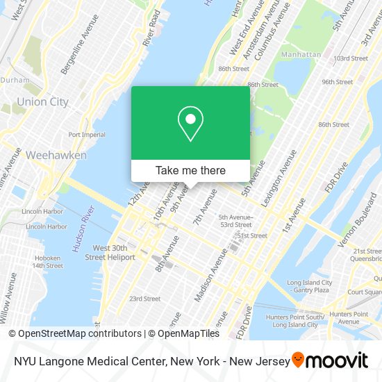 Mapa de NYU Langone Medical Center