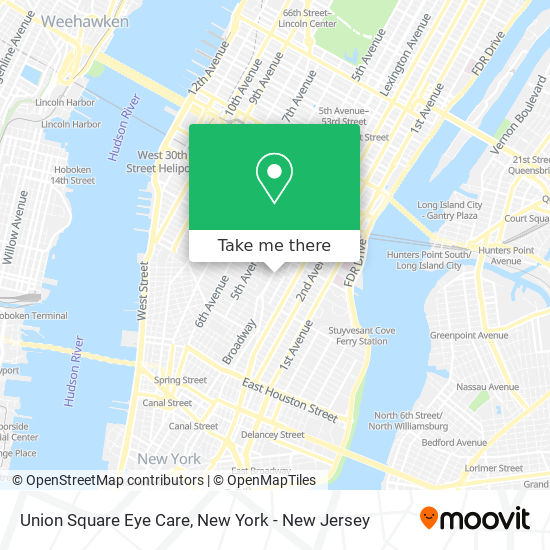 Union Square Eye Care map