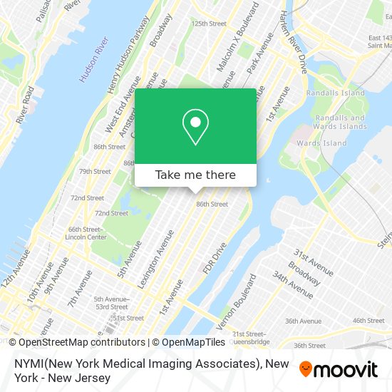 NYMI(New York Medical Imaging Associates) map