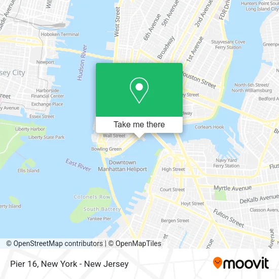Pier 16 map