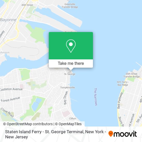 Staten Island Ferry Map