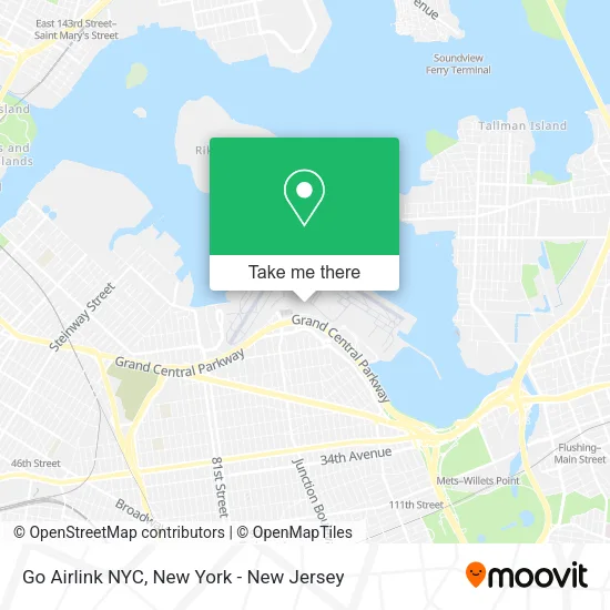Go Airlink NYC map