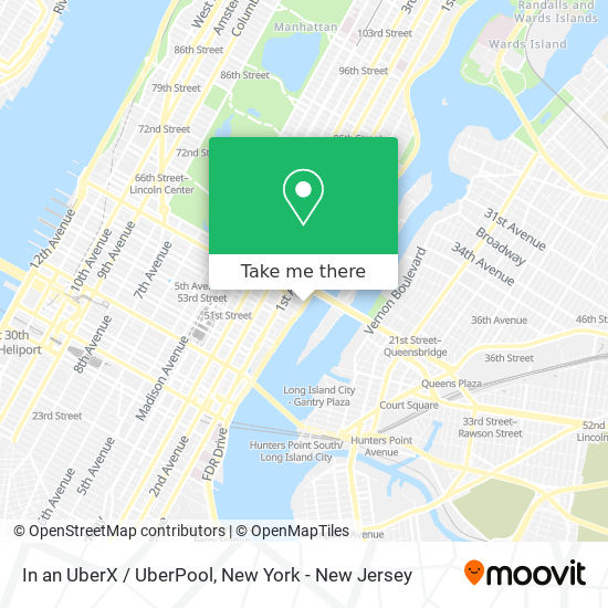 In an UberX / UberPool map