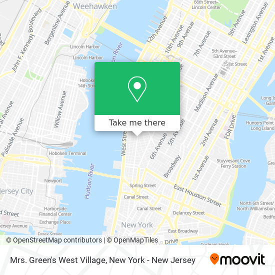 Mapa de Mrs. Green's West Village