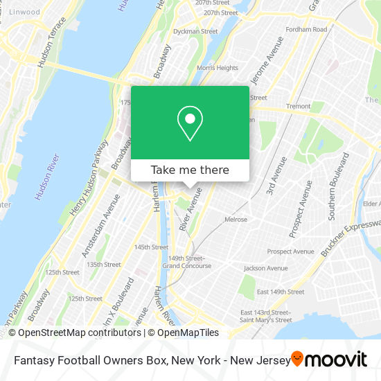 Mapa de Fantasy Football Owners Box