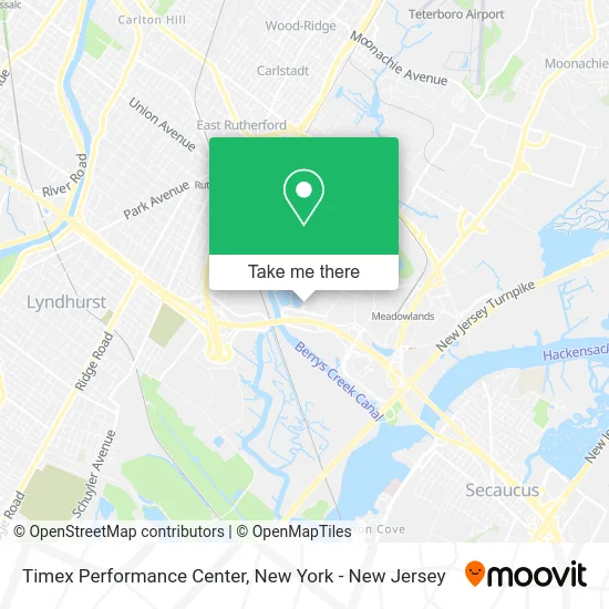 Timex Performance Center map
