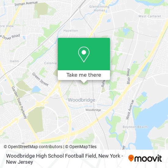 Woodbridge High School Football Field map