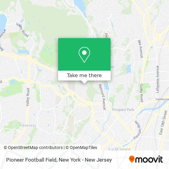 Mapa de Pioneer Football Field