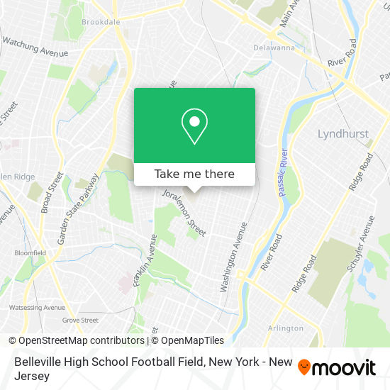 Mapa de Belleville High School Football Field