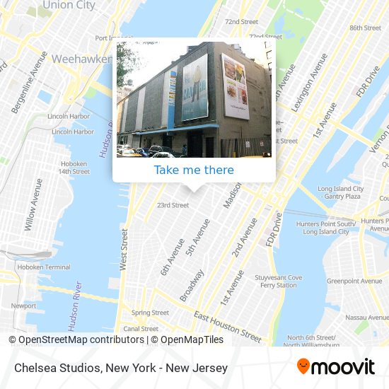 Mapa de Chelsea Studios