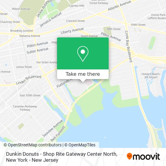 Mapa de Dunkin Donuts - Shop Rite Gateway Center North