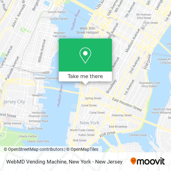 WebMD Vending Machine map