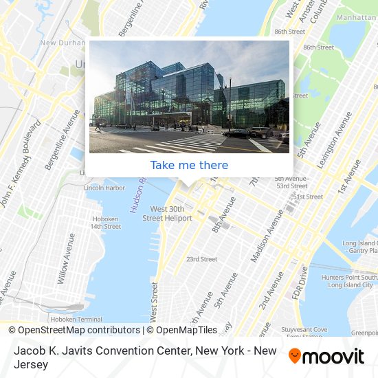 Mapa de Jacob K. Javits Convention Center