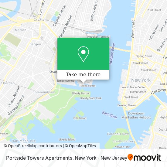 Portside Towers Apartments map
