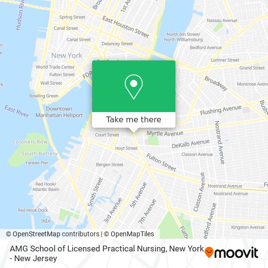 Mapa de AMG School of Licensed Practical Nursing