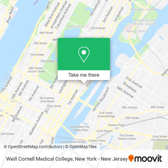 Weill Cornell Medical College map