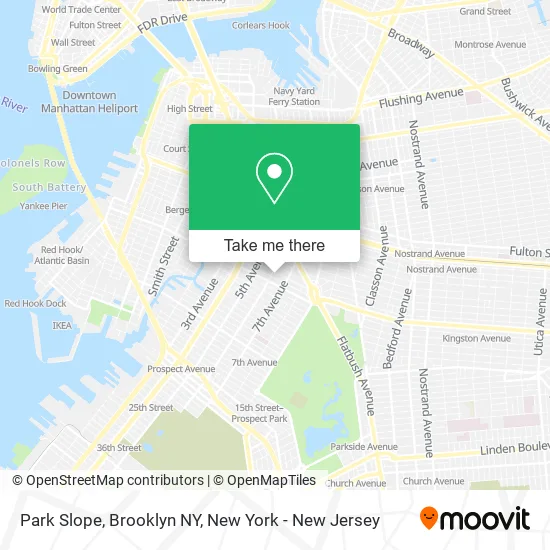 Park Slope, Brooklyn NY map