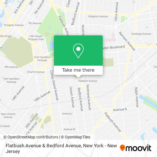 Mapa de Flatbush Avenue & Bedford Avenue
