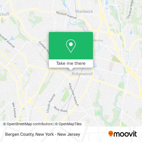 Mapa de Bergen County