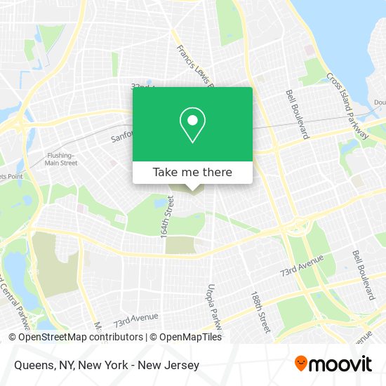 Mapa de Queens, NY