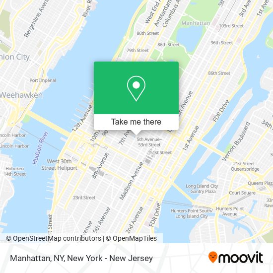 Manhattan, NY map