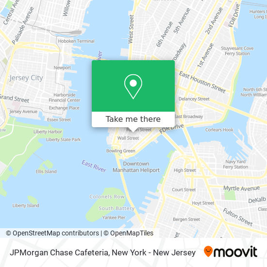 JPMorgan Chase Cafeteria map