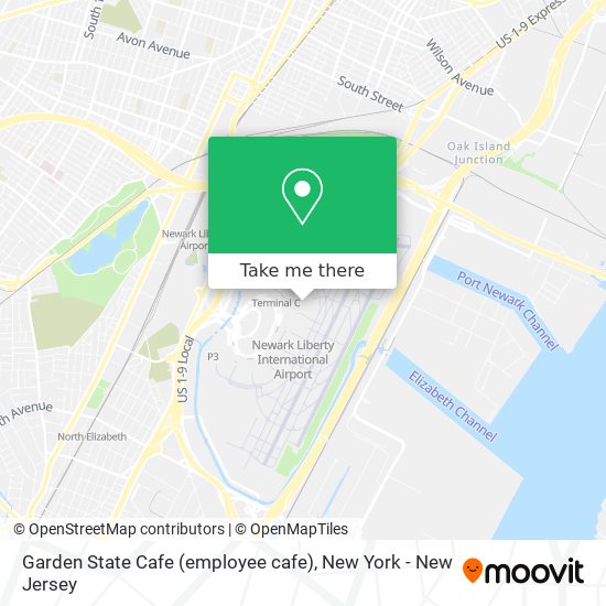 Garden State Cafe (employee cafe) map