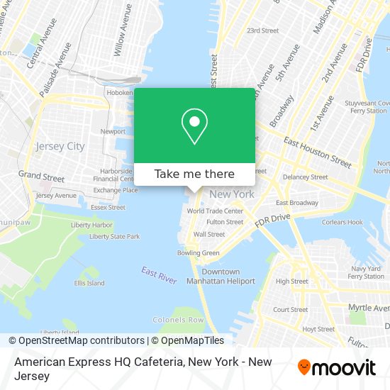 American Express HQ Cafeteria map