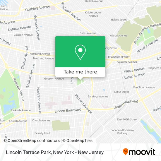 Mapa de Lincoln Terrace Park