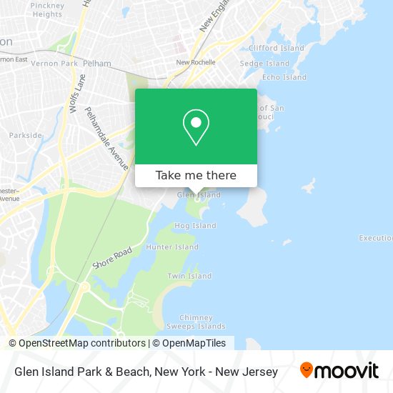 Mapa de Glen Island Park & Beach