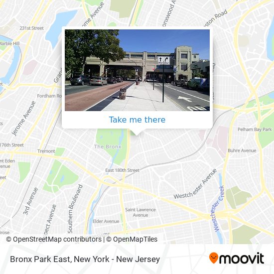 Bronx Park East map