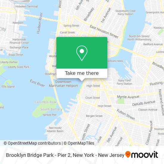 Brooklyn Bridge Park - Pier 2 map