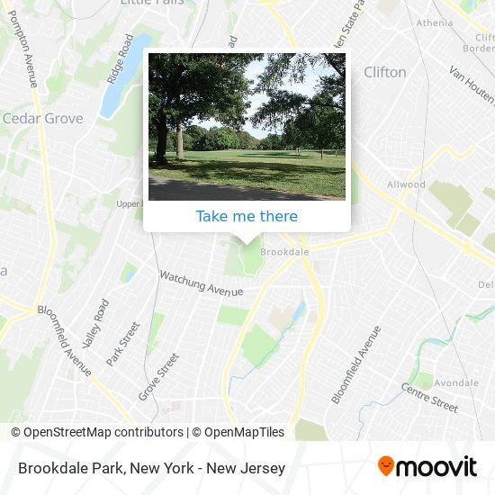 Brookdale Park map