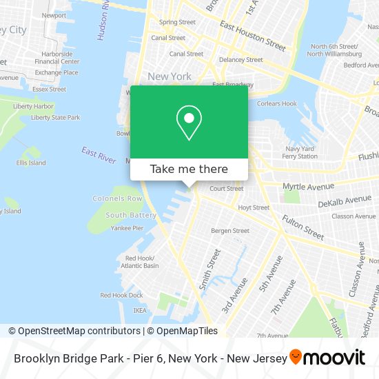 Brooklyn Bridge Park - Pier 6 map