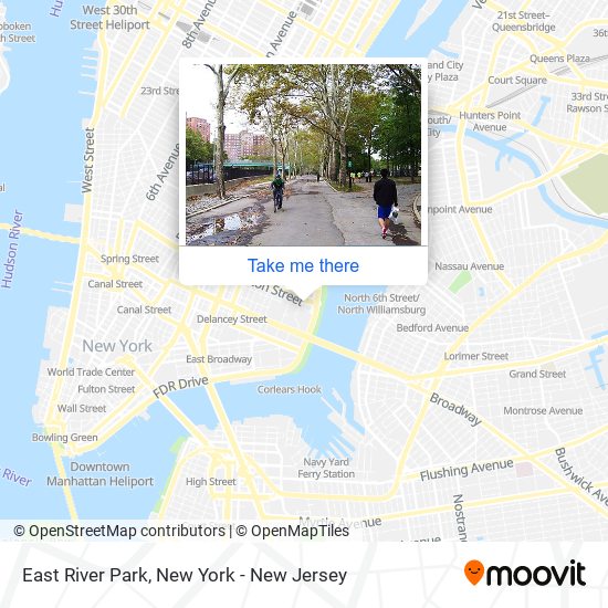 Mapa de East River Park