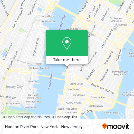 hudson river location map