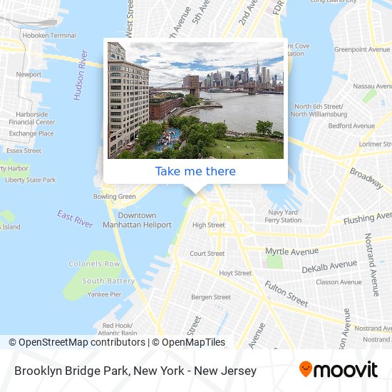 Mapa de Brooklyn Bridge Park
