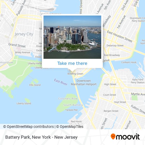 How to get to Battery Park in Manhattan by Subway, Bus or Train?