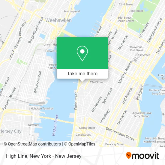 High Line map