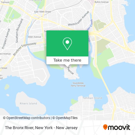 The Bronx River map