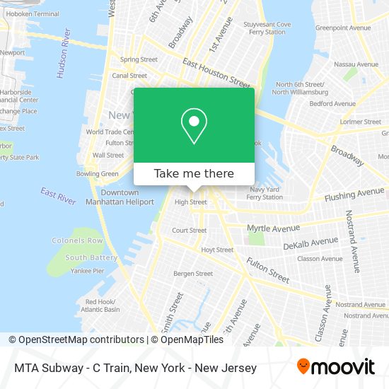MTA Subway - C Train map