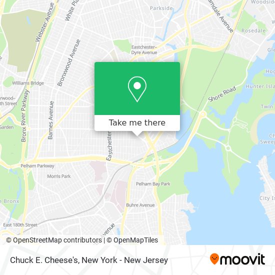 Chuck E. Cheese's map